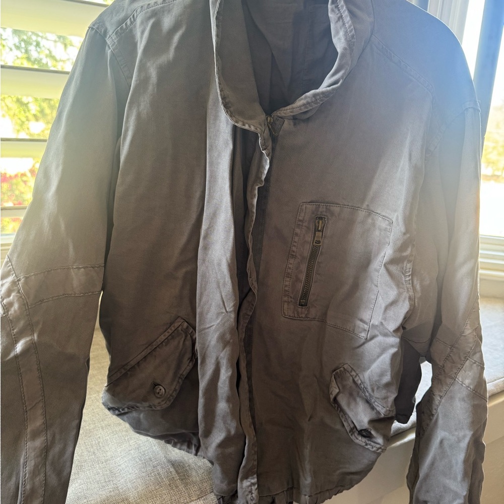 Young Fabulous & Broke Gray Lightweight Shirt Jacket